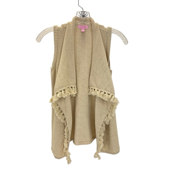 Lilly Pulitzer Other - Lilly Pulitzer Abbott Sweater Vest Large Gold Metallic